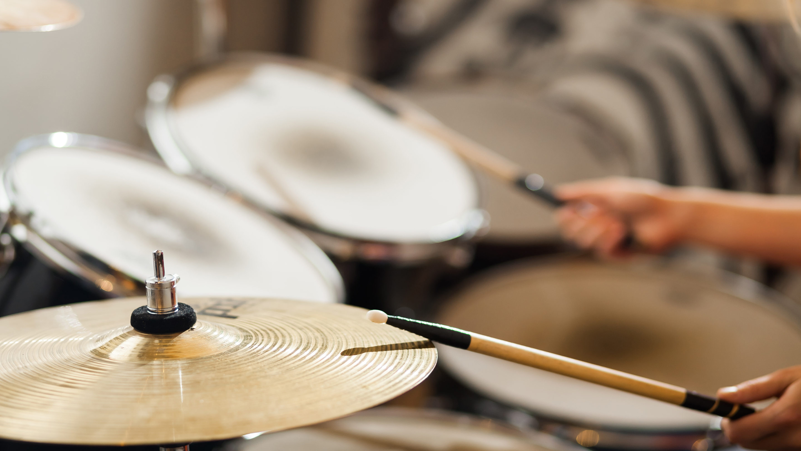 person playing drums