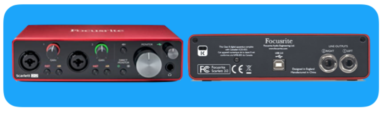 Focusrite Scarlett 2i2 interface