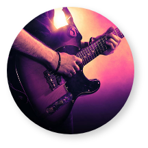 playing guitar